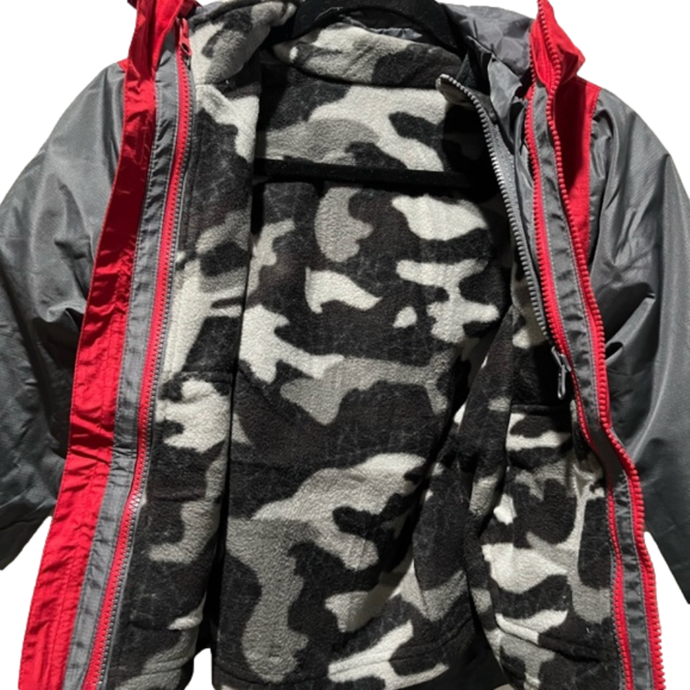 Eddie Bauer Boy’s Youth 3 in 1 Red Jacket Coat Size 10/12 NEW - Picture 3 of 9